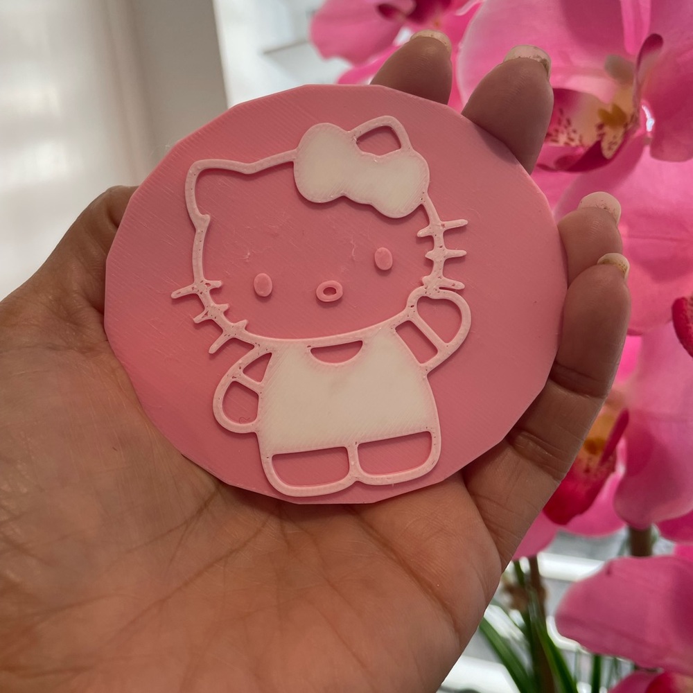 Hello kitty Coasters 3D.. Set of four